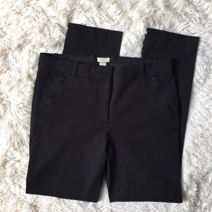 J Crew Factory Black Cropped Skinny Trouser Pants